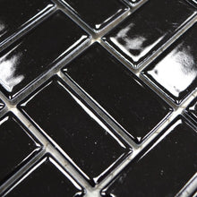 Załaduj obraz do przeglądarki galerii, Mozaika ceramiczna kolor czarny połysk T 81