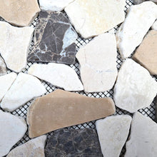 Załaduj obraz do przeglądarki galerii, Mozaika kamienna - marmur kolor brązowy beżowy mat T 224
