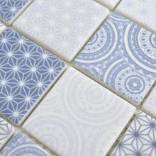 Załaduj obraz do przeglądarki galerii, Mozaika szklana kolor jasny niebieski mat T 519