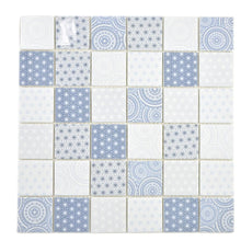 Załaduj obraz do przeglądarki galerii, Mozaika szklana kolor jasny niebieski mat T 519