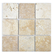 Załaduj obraz do przeglądarki galerii, Mozaika kamienna - traweryn kolor beżowy mat T 331
