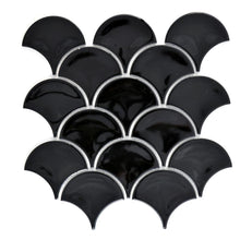 Załaduj obraz do przeglądarki galerii, Mozaika ceramiczna kolor czarny połysk MOZ 5729 VP