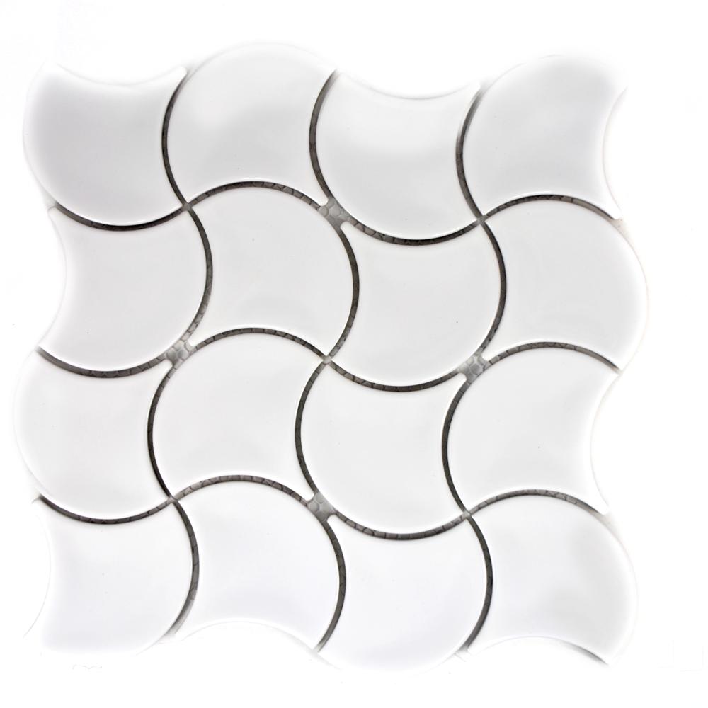 Mozaika ceramiczna kolor biały połysk T25