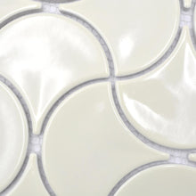 Załaduj obraz do przeglądarki galerii, Mozaika ceramiczna kolor kość słoniowa połysk MOZ 7253 VP