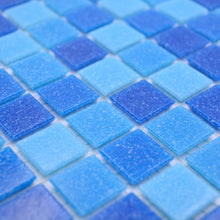 Załaduj obraz do przeglądarki galerii, Mozaika szklana kolor niebieski mieszany połysk T 544