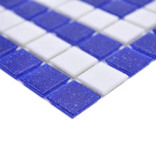 Załaduj obraz do przeglądarki galerii, Mozaika szklana kolor mix niebieski biały połysk T 531