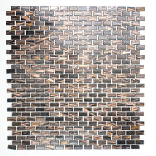 Załaduj obraz do przeglądarki galerii, Mozaika szklana kolor mix brązowy połysk T 527