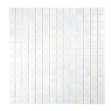 Załaduj obraz do przeglądarki galerii, Mozaika szklana kolor biały iridium połysk T 505