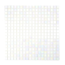 Załaduj obraz do przeglądarki galerii, Mozaika szklana kolor biały iridium połysk T 506