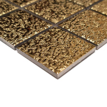 Załaduj obraz do przeglądarki galerii, Mozaika ceramiczna kolor złoty połysk T 184