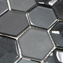 Załaduj obraz do przeglądarki galerii, Mozaika mix kolor mix czarny mat hexagon T 433