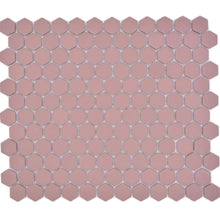 Załaduj obraz do przeglądarki galerii, Mozaika ceramiczna kolor ceglany klinkier mat hexagon T 40