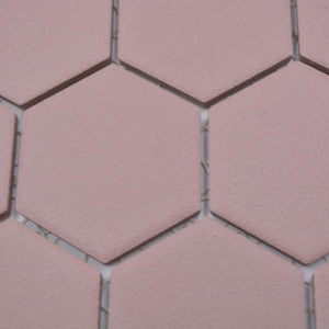 Mozaika ceramiczna kolor ceglany klinkier mat hexagon T 41