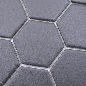 Mozaika ceramiczna kolor czarny mat hexagon T 65