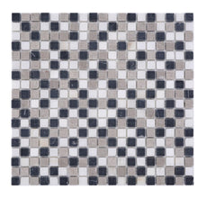 Załaduj obraz do przeglądarki galerii, Marmur kolor mix beżowy szary czarny mat mozaika kamienna