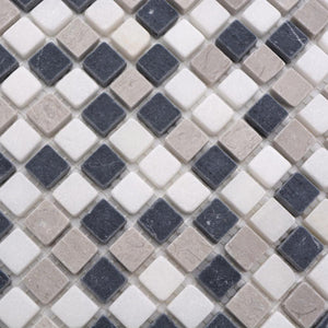 Marmur kolor mix beżowy szary czarny mat mozaika kamienna