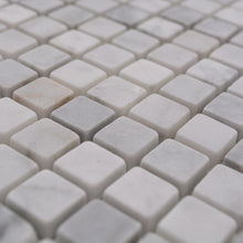 Załaduj obraz do przeglądarki galerii, Marmur kolor biały mat mozaika kamienna - MOZ 7152 VP