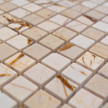 Załaduj obraz do przeglądarki galerii, Marmur kolor złoty mozaika kamienna