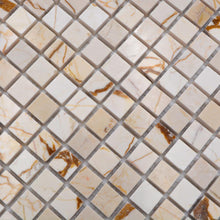 Załaduj obraz do przeglądarki galerii, Marmur kolor złoty mozaika kamienna