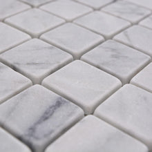 Załaduj obraz do przeglądarki galerii, Marmur kolor biały mat mozaika kamienna - MOZ 7156 VP