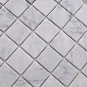 Marmur kolor biały mat mozaika kamienna