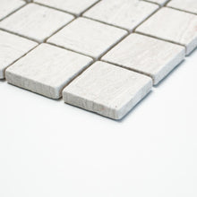 Załaduj obraz do przeglądarki galerii, Mozaika kamienna Szara - Kostki Kwadrat