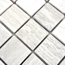 Załaduj obraz do przeglądarki galerii, Mozaika kamienna Szara - Kostki Kwadrat