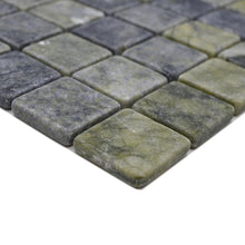 Załaduj obraz do przeglądarki galerii, Marmur kolor zielony mat mozaika kamienna
