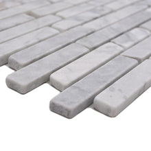 Załaduj obraz do przeglądarki galerii, Marmur kolor biały mat mozaika kamienna - MOZ 7158 VP