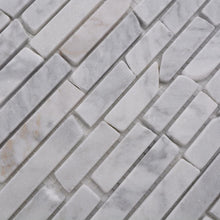 Załaduj obraz do przeglądarki galerii, Marmur kolor biały mat mozaika kamienna - MOZ 7158 VP