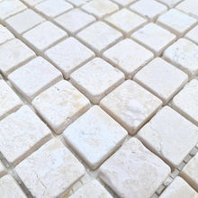 Załaduj obraz do przeglądarki galerii, Mozaika kamienna - marmur kolor biały mat T 238