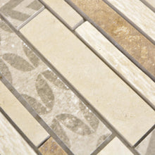Załaduj obraz do przeglądarki galerii, Mozaika mix kolor brązowy beżowy mat T 394