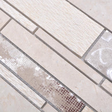 Załaduj obraz do przeglądarki galerii, Mozaika mix kolor beżowy brązowy mat T 399