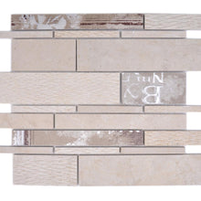 Załaduj obraz do przeglądarki galerii, Mozaika mix kolor beżowy brązowy mat T 399