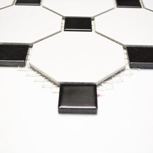 Załaduj obraz do przeglądarki galerii, Mozaika ceramiczna kolor biały czarny mat T 31