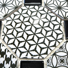 Załaduj obraz do przeglądarki galerii, Mozaika ceramiczna kolor biały połysk octagon T 26
