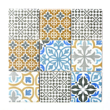 Załaduj obraz do przeglądarki galerii, Mozaika ceramiczna kolor mix kremowy niebieski pomarańczowy szary mat T 131