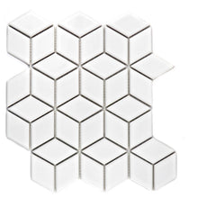 Załaduj obraz do przeglądarki galerii, Mozaika ceramiczna kolor biały połysk T27