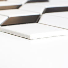 Załaduj obraz do przeglądarki galerii, Mozaika ceramiczna kolor mix czarny biały mat T 123