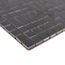 Załaduj obraz do przeglądarki galerii, Samoprzylepna mozaika mix - aluminium / metal kolor czarny mat T 474