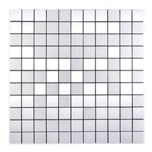Załaduj obraz do przeglądarki galerii, Samoprzylepna mozaika mix - aluminium / metal kolor srebrny mat T 479