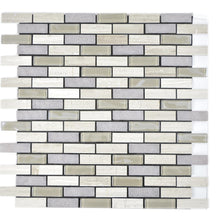 Załaduj obraz do przeglądarki galerii, Samoprzylepna mozaika mix kolor szary mat T 464