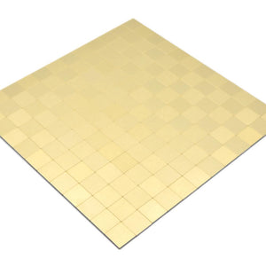 Samoprzylepna mozaika mix - aluminium / metal kolor złoty połysk T 485