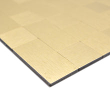 Załaduj obraz do przeglądarki galerii, Samoprzylepna mozaika mix - aluminium / metal kolor złoty połysk T 486