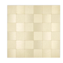 Załaduj obraz do przeglądarki galerii, Samoprzylepna mozaika mix - aluminium / metal kolor złoty połysk T 487
