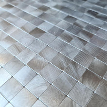 Załaduj obraz do przeglądarki galerii, Samoprzylepna mozaika mix - aluminium / metal kolor srebrny metal mat T 480