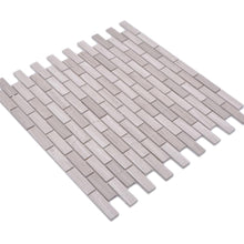 Załaduj obraz do przeglądarki galerii, Samoprzylepna mozaika kamienna - marmur kolor mix szary biały połysk T 309