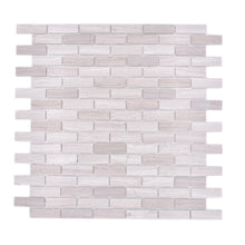 Załaduj obraz do przeglądarki galerii, Samoprzylepna mozaika kamienna - marmur kolor mix szary biały połysk T 309