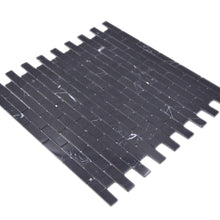 Załaduj obraz do przeglądarki galerii, Samoprzylepna mozaika kamienna - marmur kolor czarny połysk T 267