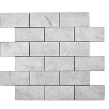 Załaduj obraz do przeglądarki galerii, Samoprzylepna mozaika mix - aluminium / metal kolor szary mat T 483